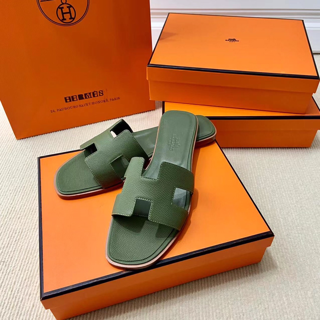 에르메스 올수공 오란 슬리퍼 샌들 앱송 40